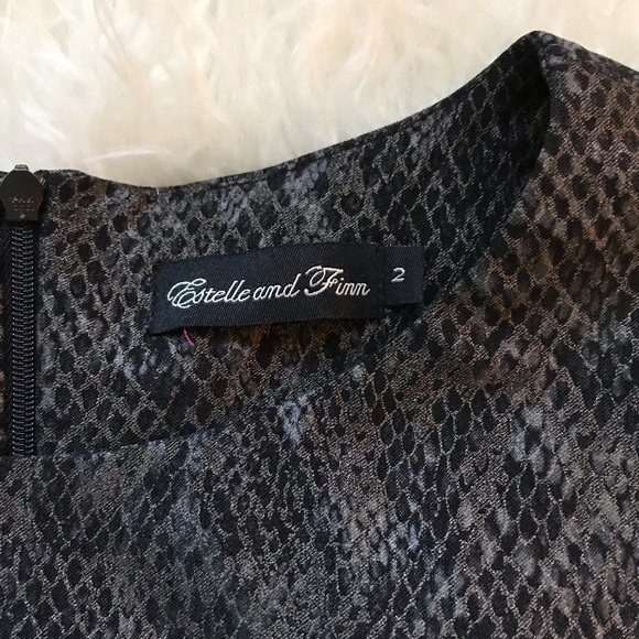 ESTELLE AND FINN SNAKESKIN PRINT SHEATH BODYCON 👗 - Picture 4 of 6